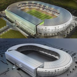 Fußball Stadion Afrika