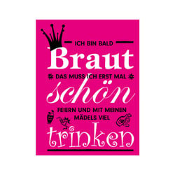 T-Shirt Motiv „JGA Braut“