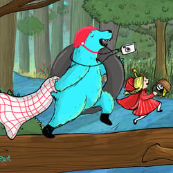 bärimwald teil3 kinderbuchillustration Tessa-Rath illustration Kinderbuchillustratorin web