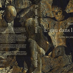 Buchcover für „L´Eau dans l´Eau“, Gedichtsband von Pierre Petiot