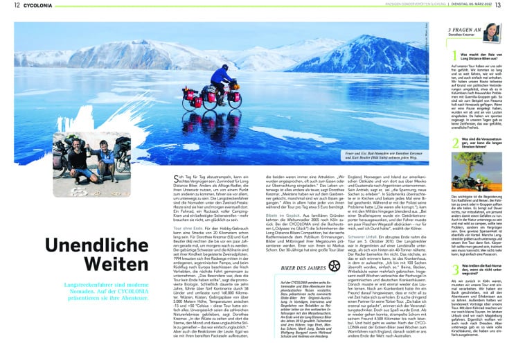 Messezeitung, Innen, Doppelseite