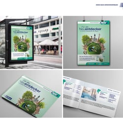 RMV – Rhein-Main-Verkehrsverbund: Entwicklung verschiedener Kampagnen, Anzeigen, Broschüren, Flyern, T-Shirts, etc.