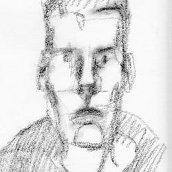 Kreidezeichnung; Portrait
