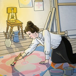 Illustration der Malerin Hilma af Klint