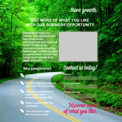 Landing Page Design für DetailXPerts (Detroit, USA)