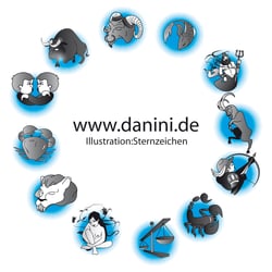 Sternzeichen Icons für Magazin