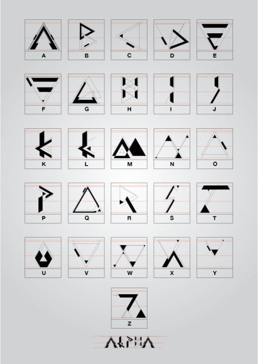 Alpha Typefont