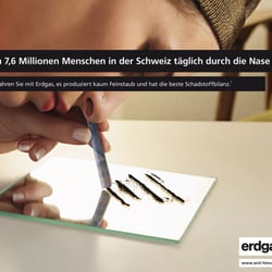 Erdgas – Antifeinstaub Nase