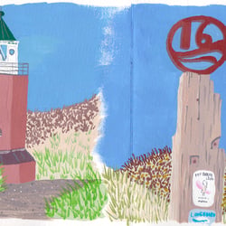 Gouache Sylt Leporello Kopie