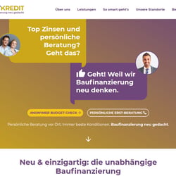 smartkredit Baufinanzberatung: Website Text