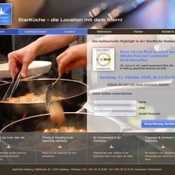 Webseite für Event-Cooking und Mietlocation „StarKüche“