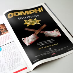 Anzeigengestaltung „OOMPH!“ (GUN Rec.)