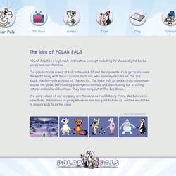 Webseite für Polar Pals