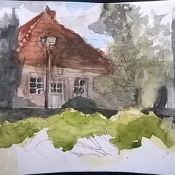 Häuschen im Botanischen Volkspark Blankenfelde Pankow