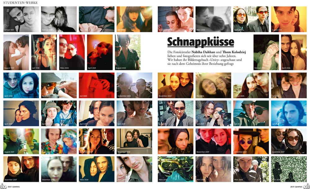 Artikel über Nabiha + Thom`s Langzeitprojekt UNITY in DIE ZEIT Campus August 2008