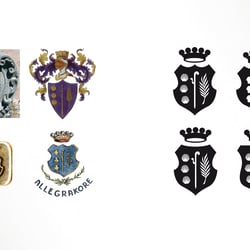 Entwicklung des Signets aus alten Wappen