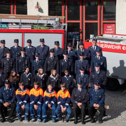 Gruppenfoto der Feuerwehr Hergensweiler, nähe Lindau am Bodensee
