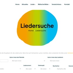 Liedersuche – Suchformular