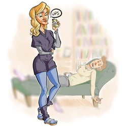 Comic: Kathi die HP-Psy