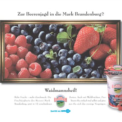 Imageanzeige für die Meierei Mark Brandenburg