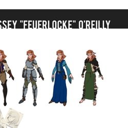 Model sheet of Jessy