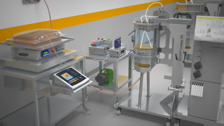 Interaktive 3D Animation eine medizinischen Labors.
