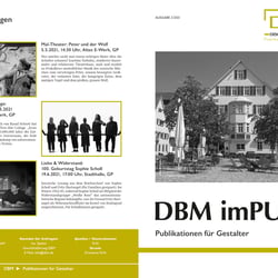 Infobroschüre für einen Buchversandhandel – Projektarbeit – DIN A4