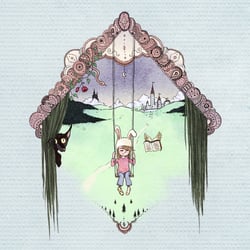 Die Suche nach dem blauen Schloss; Freie Illustration; Teil 1
