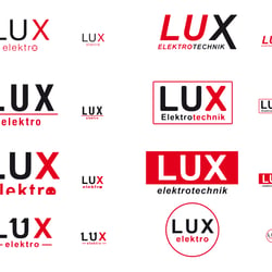 Logo Designs für LUX Elektrotechnik (Gestaltung in Illustrator)