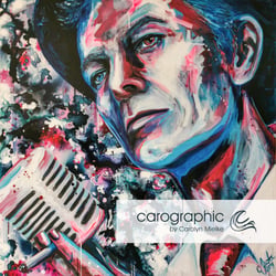 Porträt Pop Art Malerei von Carolyn Mielke carographic Kunst bunte Gesichter