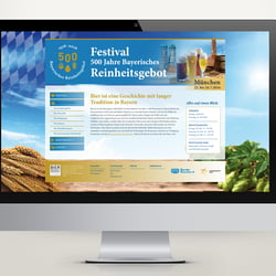 Web Design – 500 Jahre Reinheitsgebot
