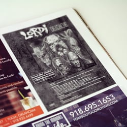 Anzeigengestaltung „Lordi“ (Drakkar)