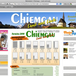 Chiemgau Land und Leute – Webseite