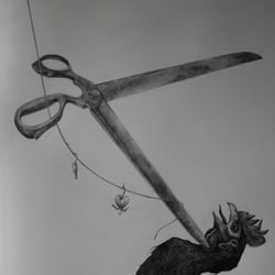 Swansong, 2020, Graphit auf Fabriano