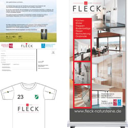 Werbebrief, T-Shirt-Druck, Roll Up