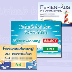 Fewo-Schilder