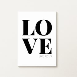 Postkarten Design Muenchen, LOVE LIKE JESUS