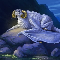 Weißer Drache