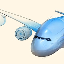 Rendering the AIRBUS A 380