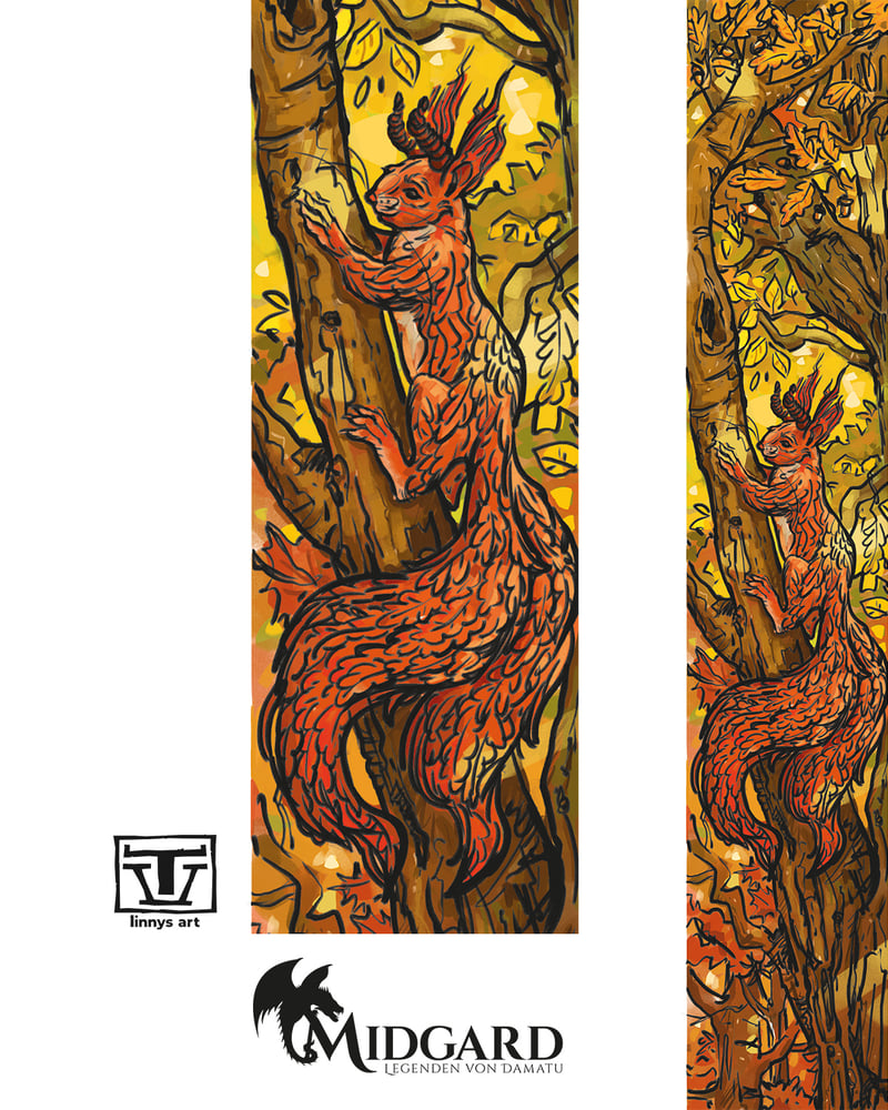 Illustration „Zweichhörnchen“ – für Midgard von Pegasus Spiele