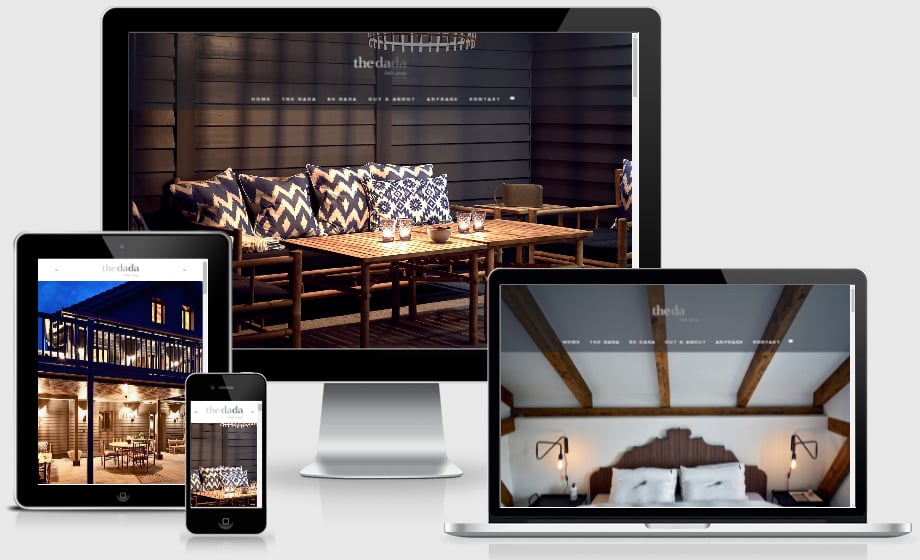 Web Design für „the dada HIDE AWAY“