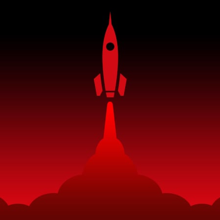 Rakete Rot