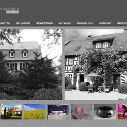 Website Vermietungsagentur Hohenlohe