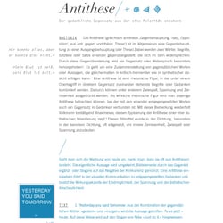 Beispielseite zum Begriff „Antithese“