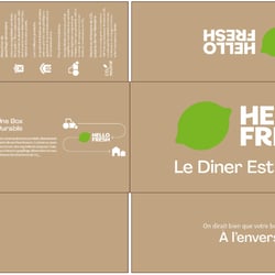 HelloFresh Pappbox Design und Reinzeichnung