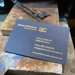 Logodesign, Geschäftsausstattung und Webseite für Goldschmied Simon Eichmann