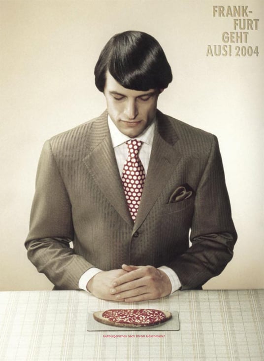 Konzeption und Umsetzung einer Print Kampagne für Frankfurt Geht Aus! 2004.  Agentur: McCann Erickson Frankfurt