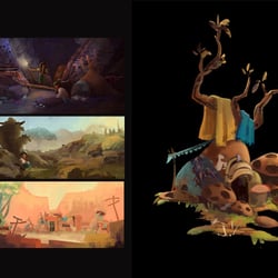 Visual development and color keys for my bachelor thesis