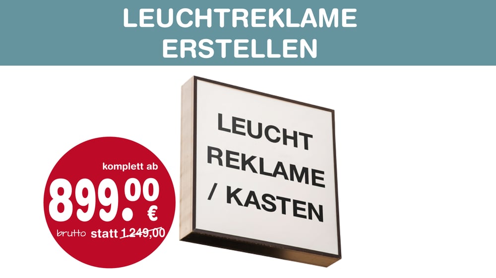 Leuchtreklame erstellen | Layout gestalten