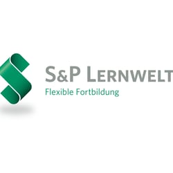 Modernisiertes Logo für S&P Lernwelt, einen Anbieter von E-Learning und Fortbildung im Leasing-Bereich